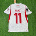 Kenan Yıldız #11 Türkei - WM 2026 Auswärtstrikot Weiß - Türkiye Nationaltrikot