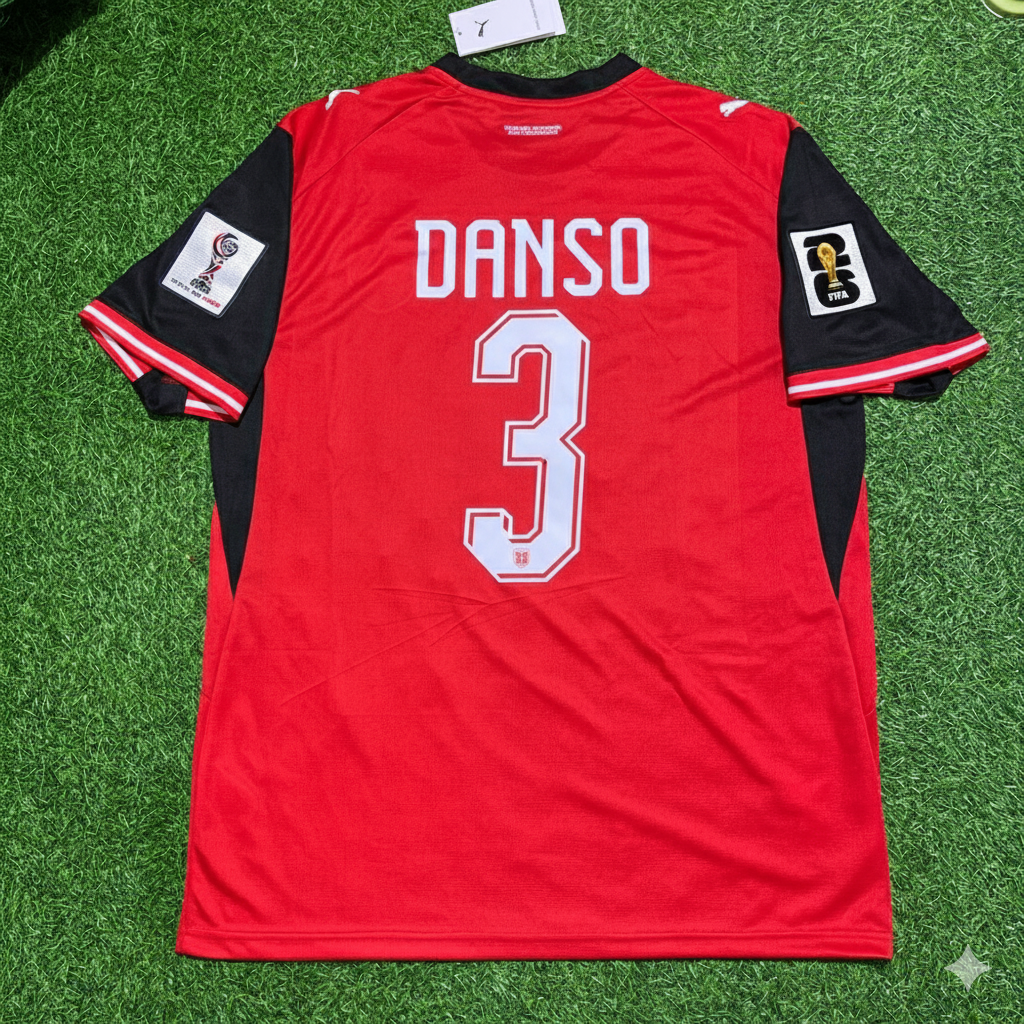 Kevin Danso 3 – Autriche Maillot Coupe du Monde 2026