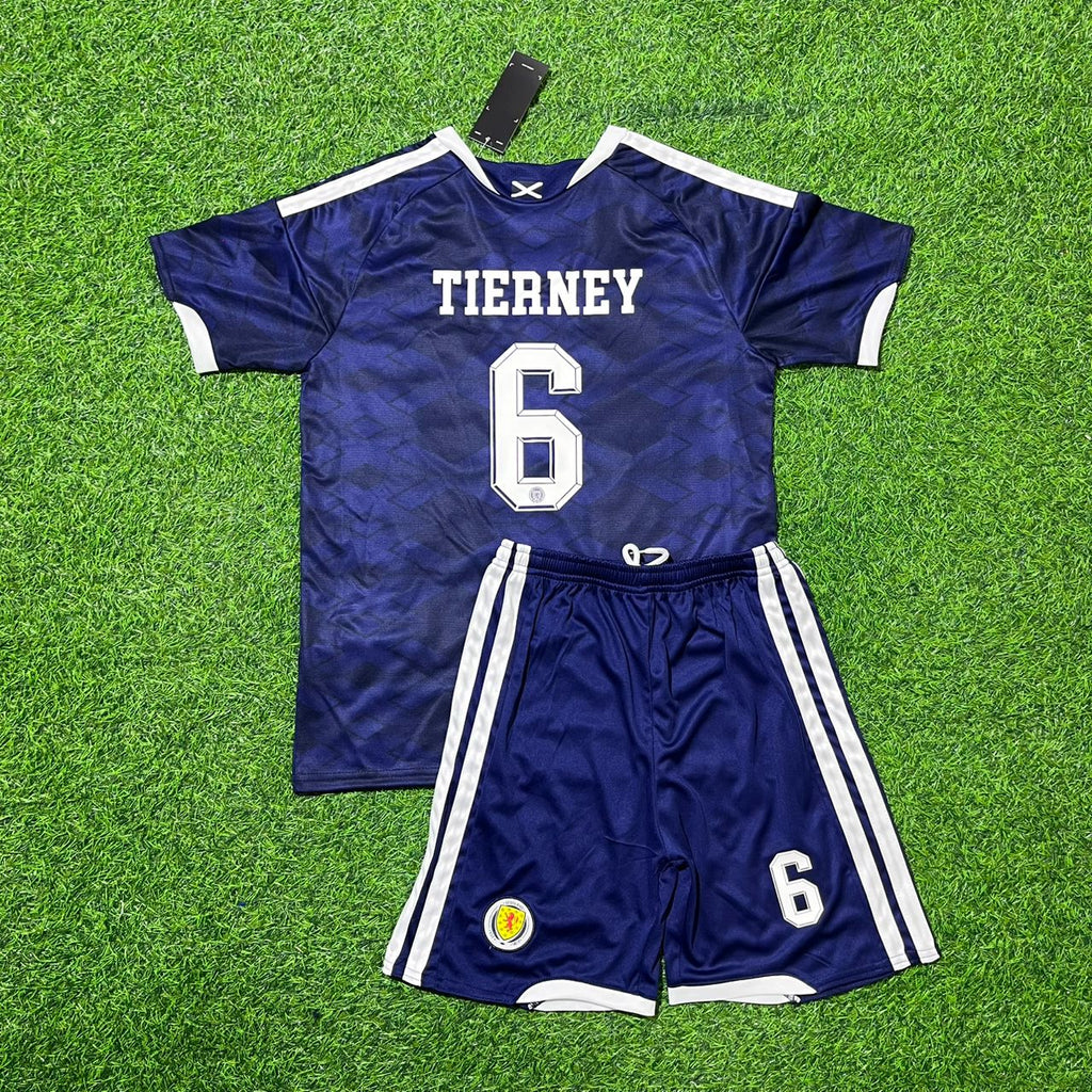 Kieran Tierney Écosse Maillot Enfant Coupe du Monde 2026 Set de Football