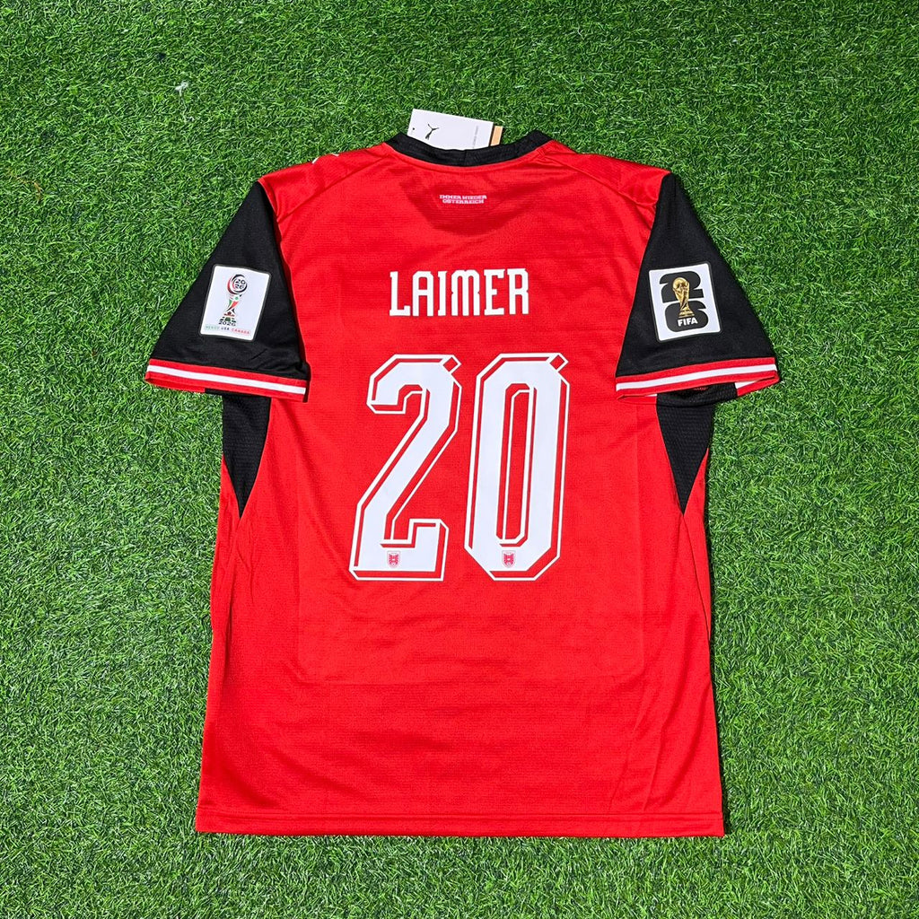 Konrad Laimer 20 - Maillot Autriche Coupe du Monde 2026