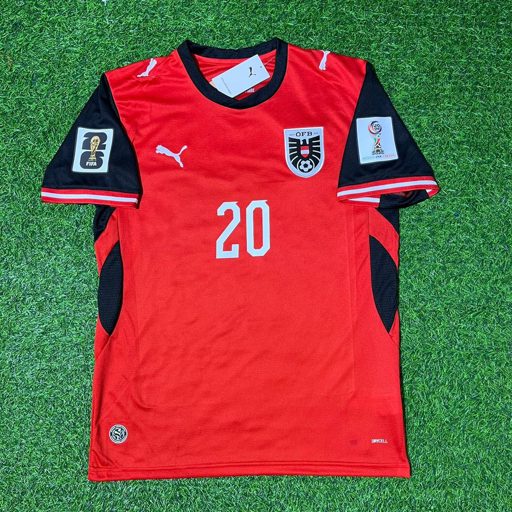Konrad Laimer 20 - Maillot Autriche Coupe du Monde 2026