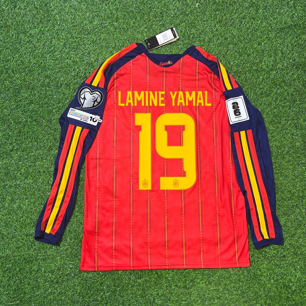 Lamine Yamal Spanien WM 2026 Heimtrikot Langarm-Trikot