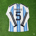 Maillot de football Leandro Paredes #5 Argentine Coupe du Monde 2026 Manches Longues
