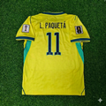 Maillot de Foot Domicile Jaune Lucas Paquetá #11 Brésil Coupe du Monde 2026