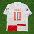 Luka Modrić #10 Kroatien Euro 2024 Heim Retro Fußballtrikot
