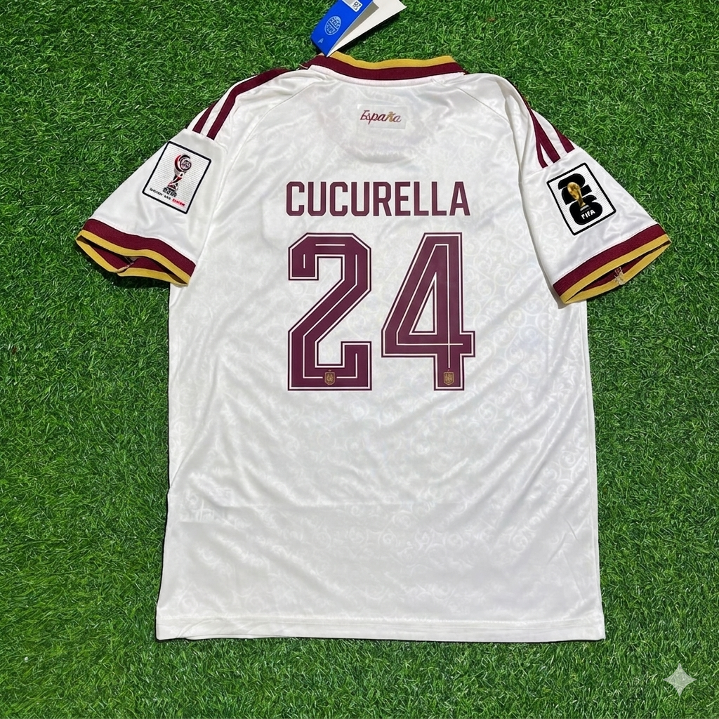 Marc Cucurella 24 – Maillot Extérieur Espagne Coupe du Monde 2026