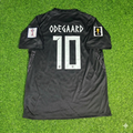 Maillot de Foot Martin Ødegaard #10 Norvège Coupe du Monde 2026 Noir Extérieur
