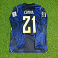 Matheus Cunha 21# Brazil 2026 World Cup Sleeve Blue Away Jersey