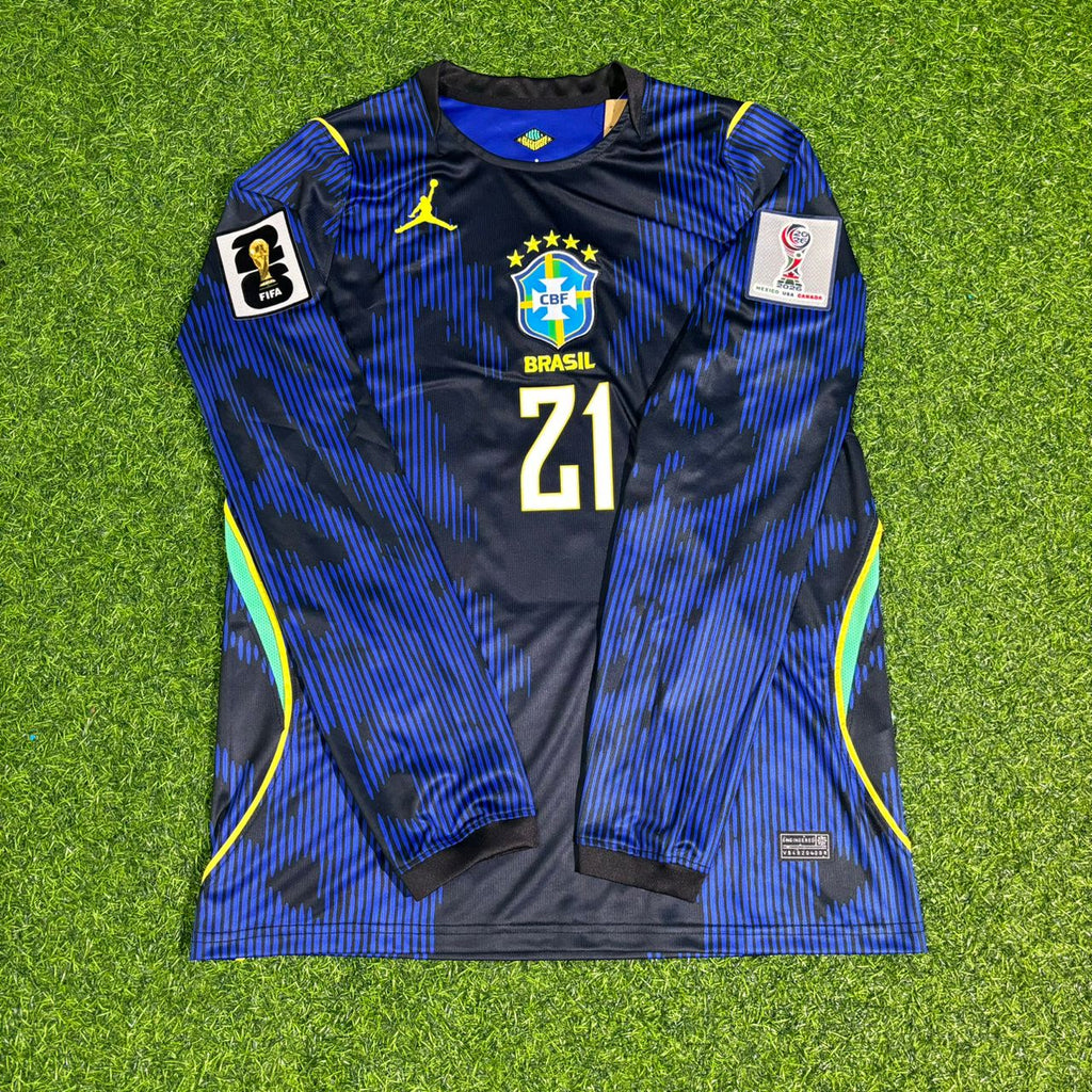Matheus Cunha 21# Brazil 2026 World Cup Sleeve Blue Away Jersey