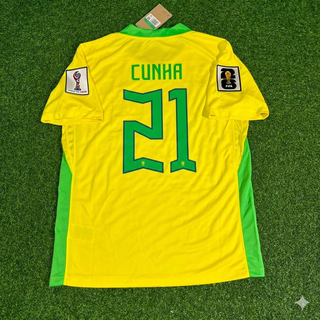 Maillot de Foot Matheus Cunha Brésil Coupe du Monde 2026 Nouvelle Saison