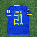 Matheus Cunha 21 – Brasilien WM 2026 Blau Neues Trikot