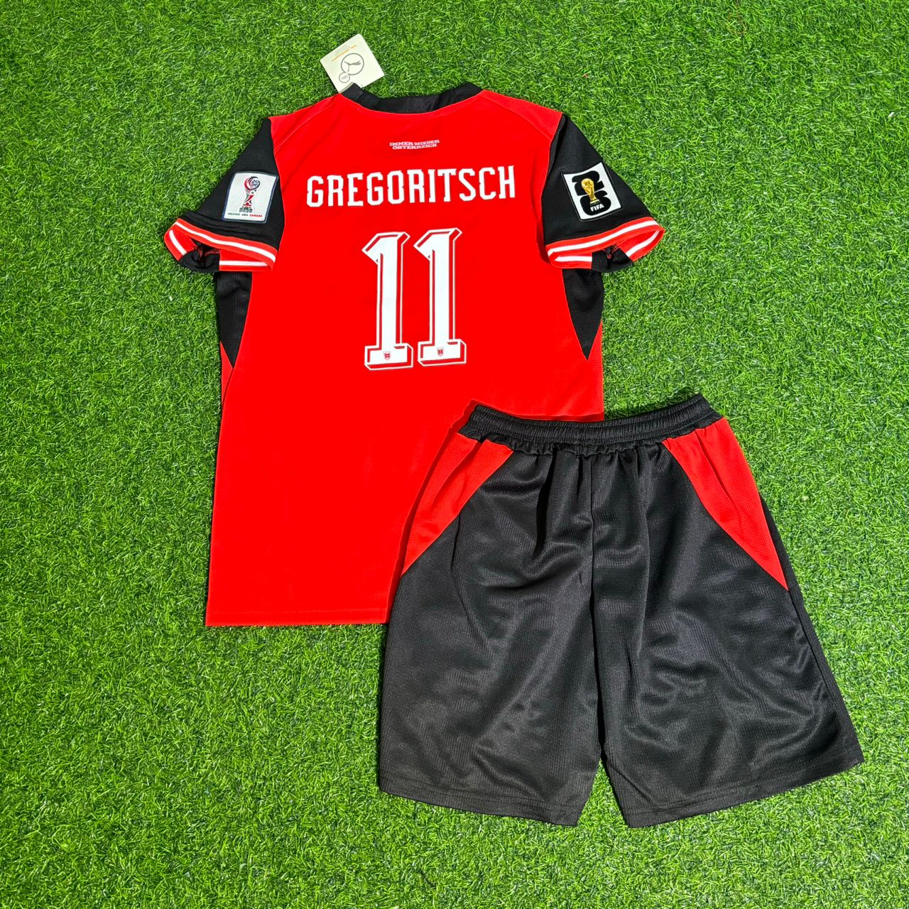 Michael Gregoritsch 11 Autriche 2026 Maillot de foot enfant Coupe du Monde