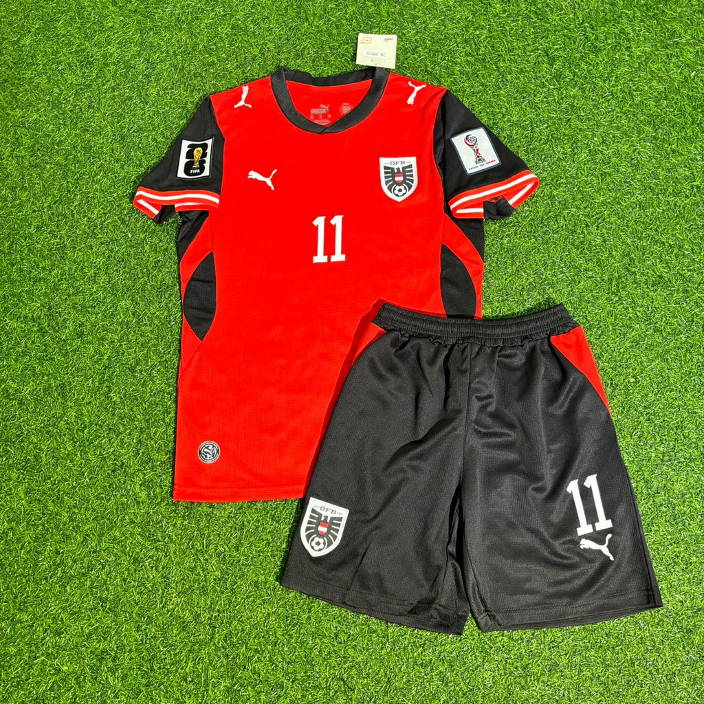 Michael Gregoritsch 11 Autriche 2026 Maillot de foot enfant Coupe du Monde