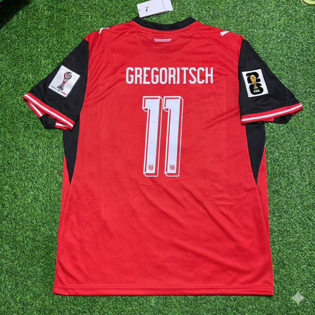 Michael Gregoritsch 11- Autriche Maillot Coupe du Monde 2026 Maillot