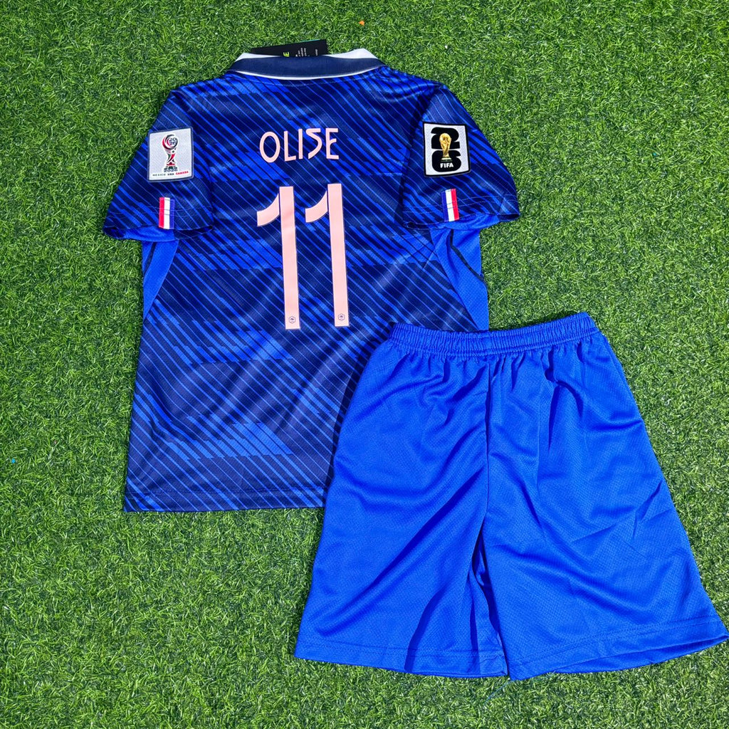 Maillot domicile enfant Michael Olise #11 France Coupe du Monde 2026