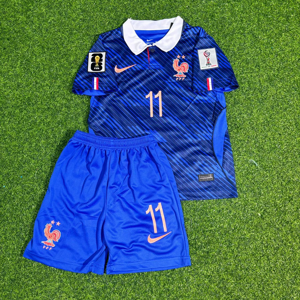 Maillot domicile enfant Michael Olise #11 France Coupe du Monde 2026
