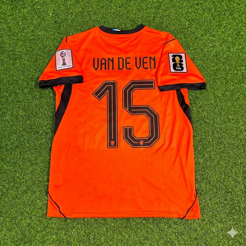 Maillot de football Micky van de Ven #15 Pays-Bas Coupe du Monde 2026 Nouvelle Saison