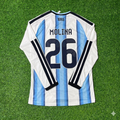 Maillot de football à manches longues Nahuel Molina #26 Argentine pour la Coupe du Monde 2026
