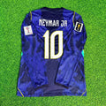 Neymar Jr. #10 Brasilien 2026 Weltmeisterschaft Langarm-Auswärtstrikot Blau