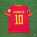 Neymar Jr. 10# Brasilien WM 2026 Rotes Trikot