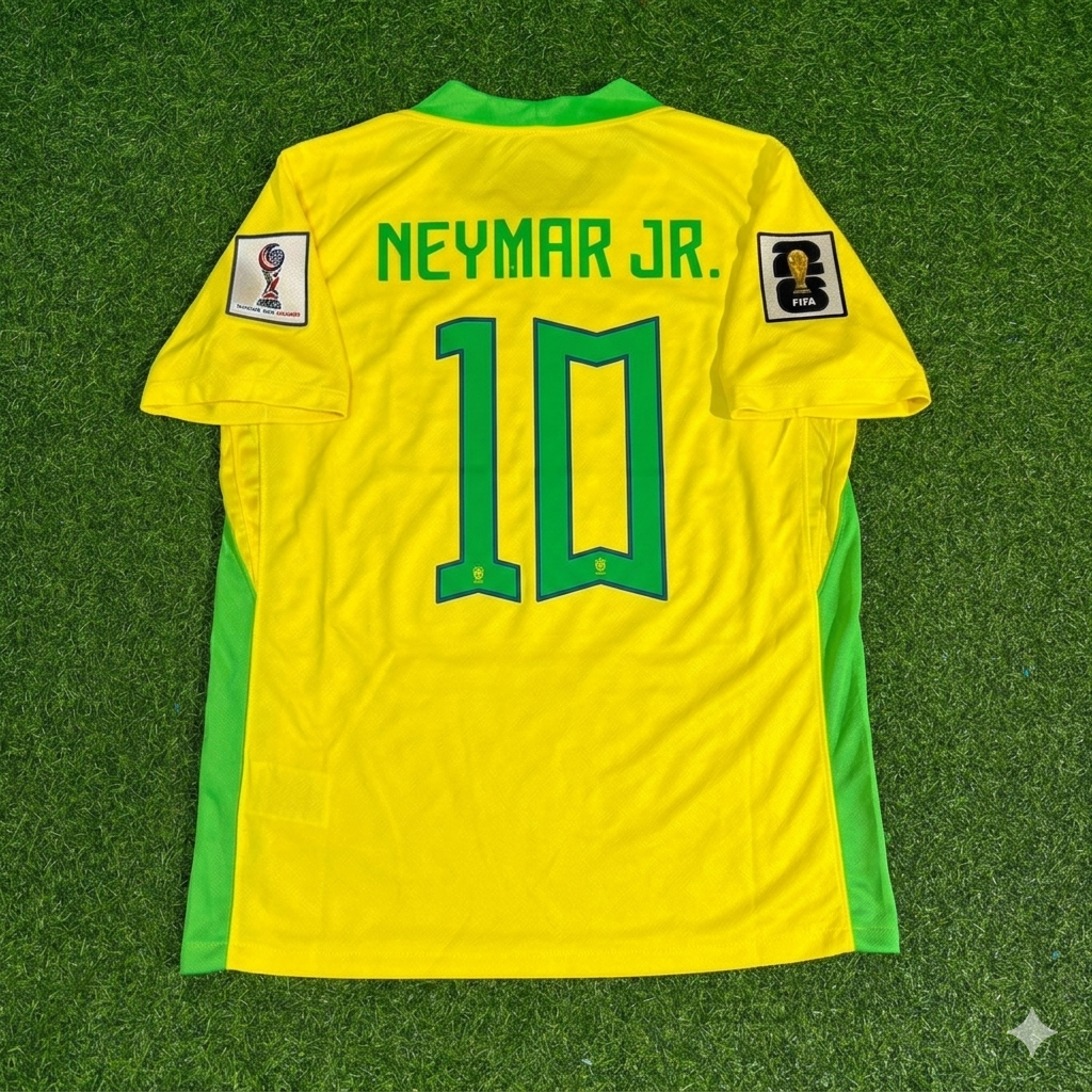 Neymar Jr. 10 Brasilien WM 2026 Neues Fußballtrikot