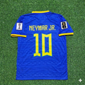 Neymar Jr. 10 Brasilien WM 2026 Neues blaues Fußballtrikot der Saison