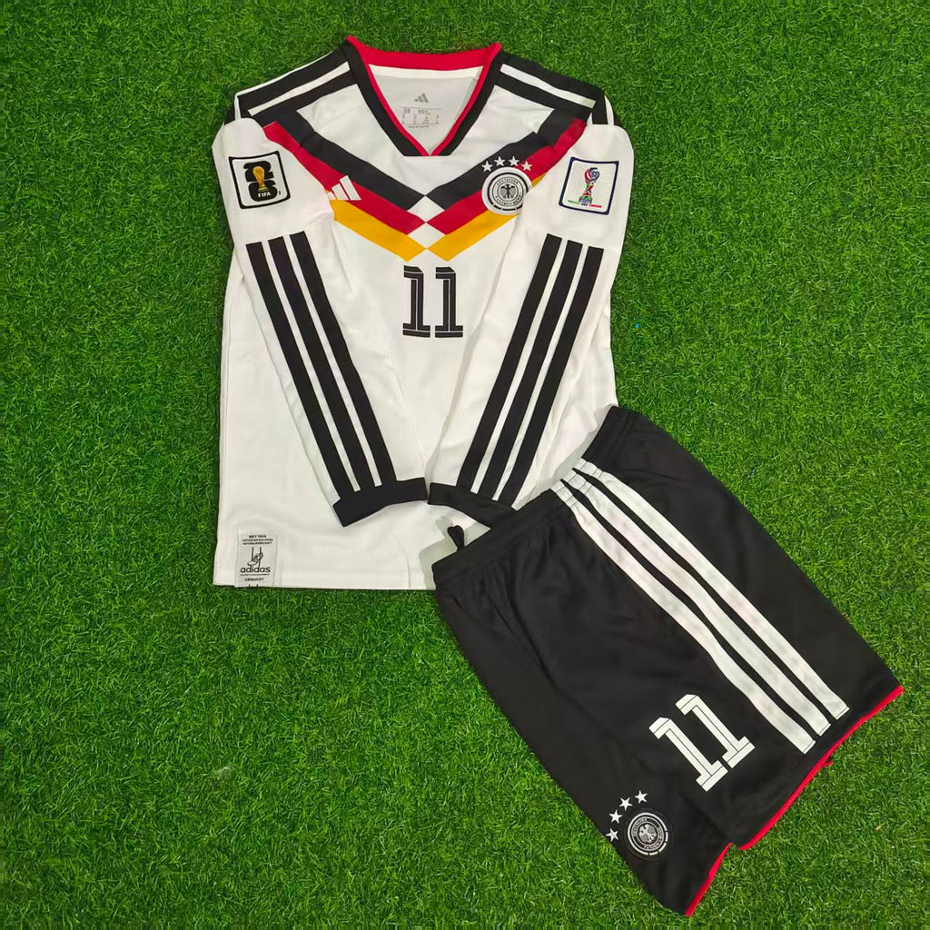 Nick Woltemade Deutschland WM 2026 Kinder Langarm-Heimtrikot-Set