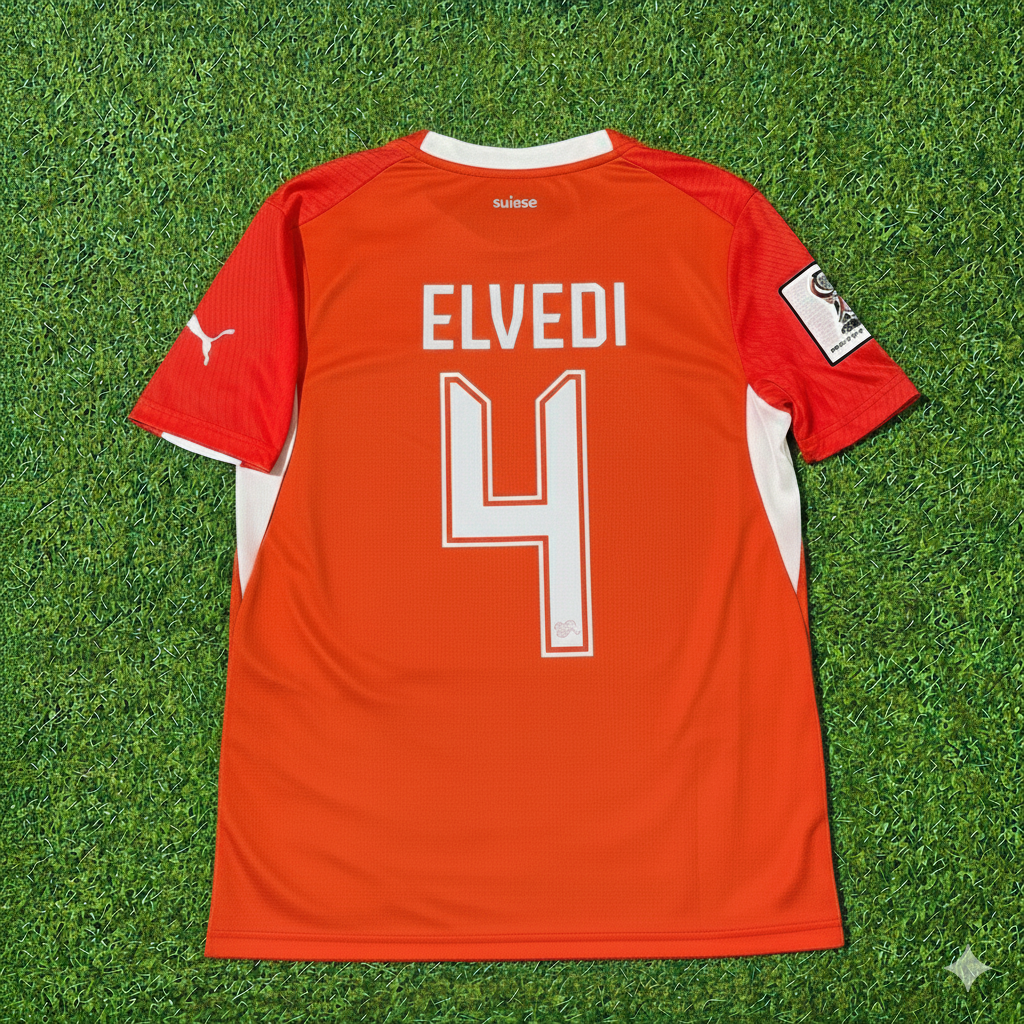 Nico Elvedi 4 - Schweiz WM 2026 Trikot