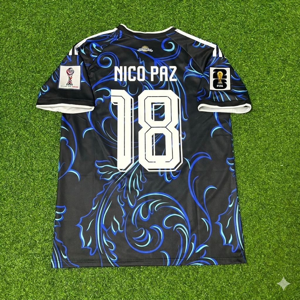 Maillot de football Nico Paz #18 Argentine pour la Coupe du Monde 2026 Nouvelle saison