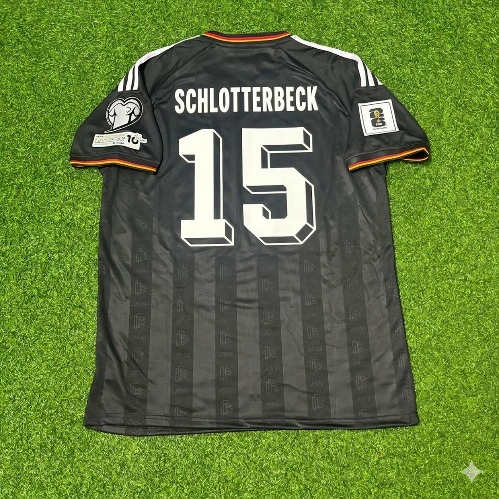 Nico Schlotterbeck 15# Deutschland WM 2026 Black Style Fußballtrikot