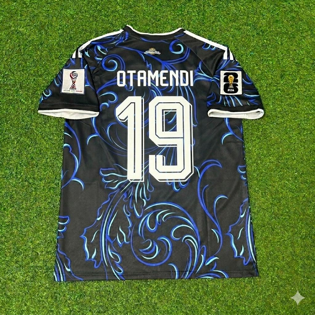Ensemble maillot de football nouvelle saison Nicolás Otamendi #19 Argentine Coupe du Monde 2026
