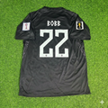 Maillot de football extérieur noir Oscar Bobb #22 Norvège Coupe du Monde 2026