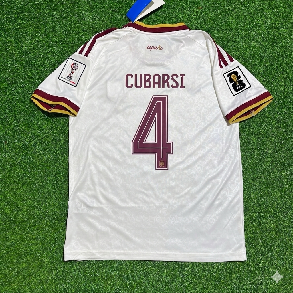 Pau Cubarsí 4 – Spanien Auswärtstrikot zur Weltmeisterschaft 2026