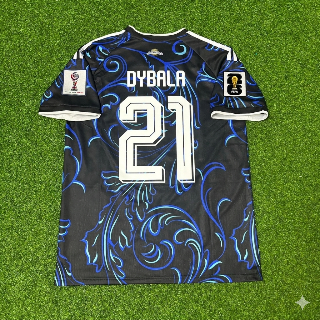 Paulo Dybala #21 Argentinien 2026 WM Neue Saison Fußballtrikot-Set