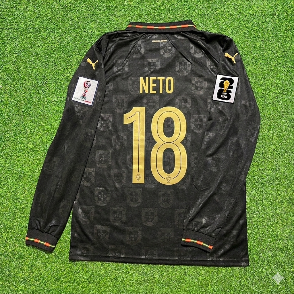 Pedro Neto Portugal WM 2026 Heimtrikot Langarm