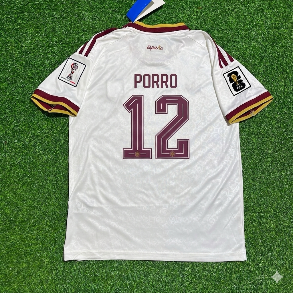 Pedro Porro 12- Espagne Maillot Domicile Coupe du Monde 2026