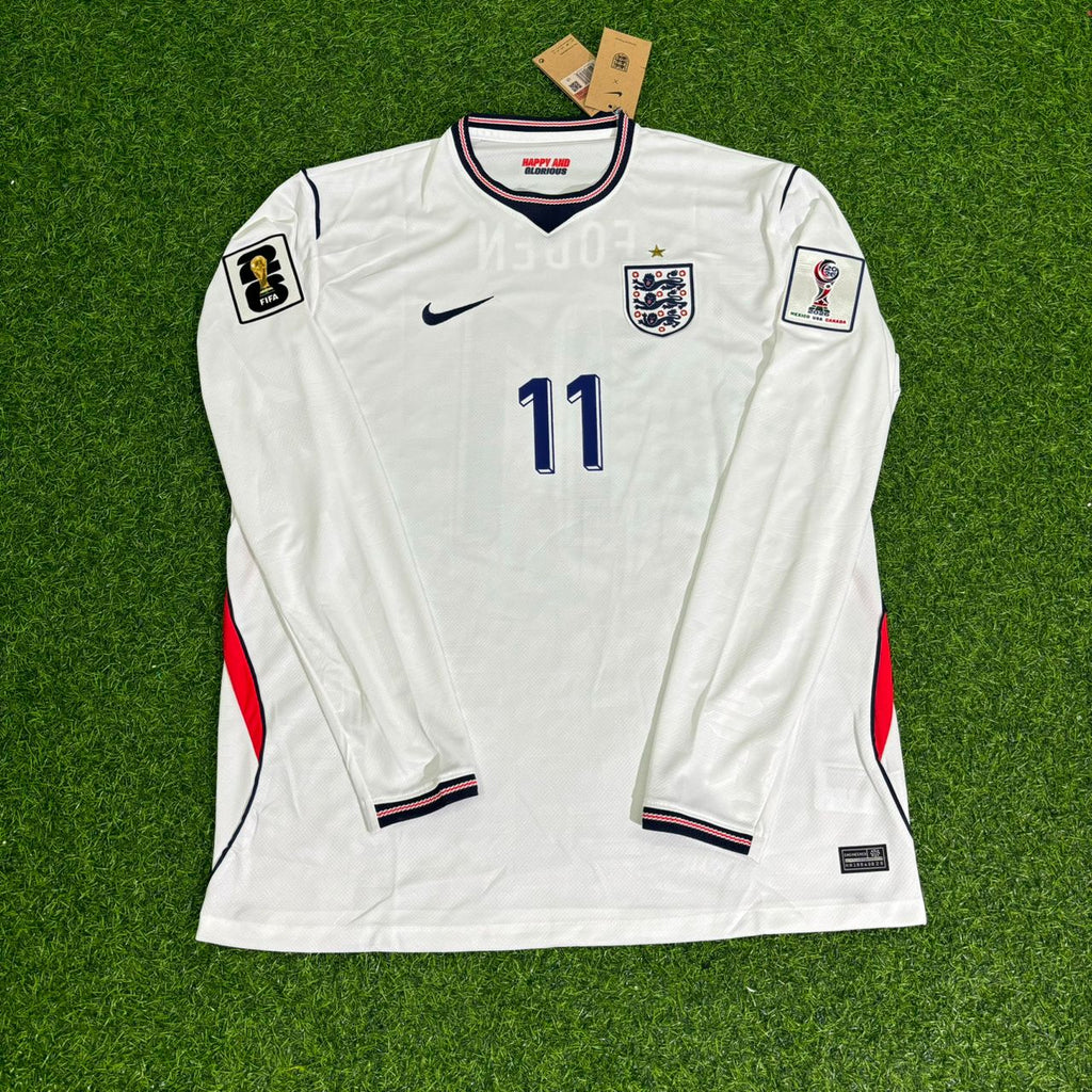 Phil Foden 11- England 2026 World Cup Langarm-Trikot Trikot Maillot