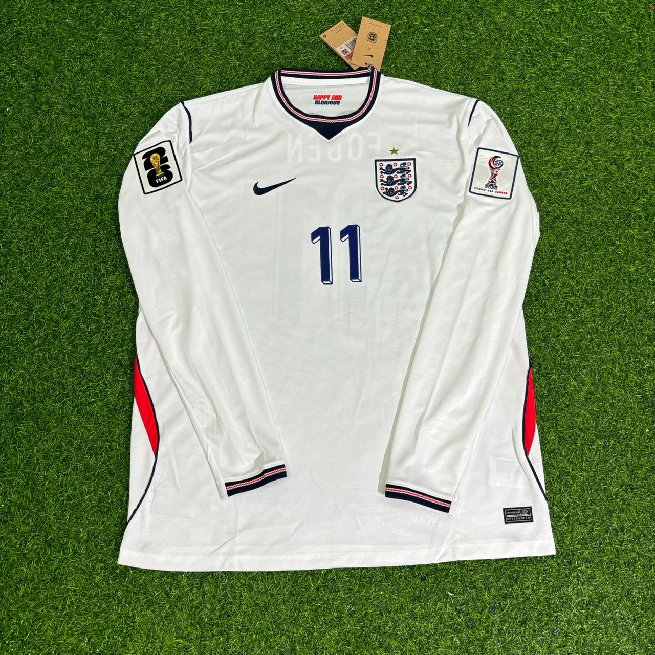 Phil Foden 11- England 2026 World Cup Langarm-Trikot Trikot Maillot