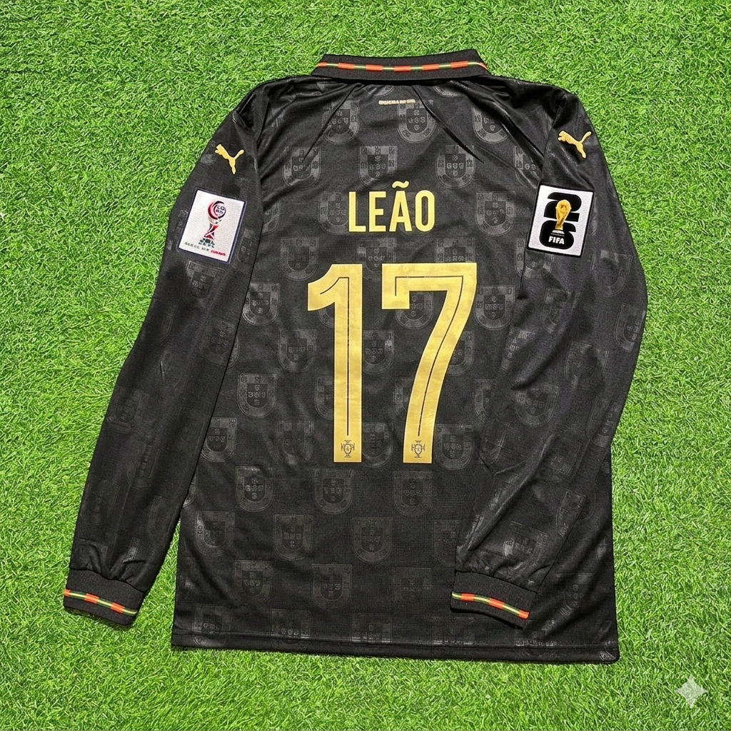 Rafael Leão Portugal 2026 WM Heim Langarmtrikot Trikot Maillot