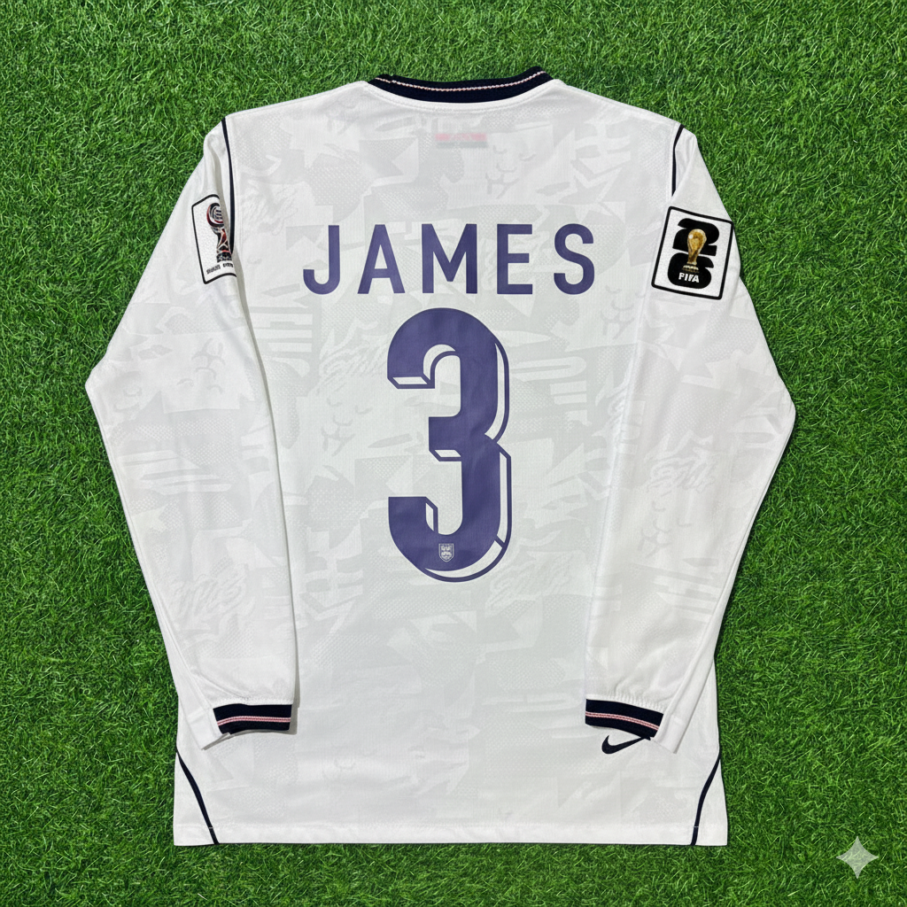 Reece James 3 – Maillot de survêtement à manches longues Angleterre Coupe du Monde 2026 (Maillot)