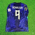 Richarlison 9# Brasilien WM 2026 Ärmel Blau Auswärtstrikot