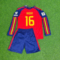 Rodri Spanien WM 2026 Kinder Heimtrikot Langarm Fußballtrikot