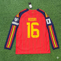 Rodri Espagne 2026 Coupe du Monde Maillot Domicile Manches Longues Maillot