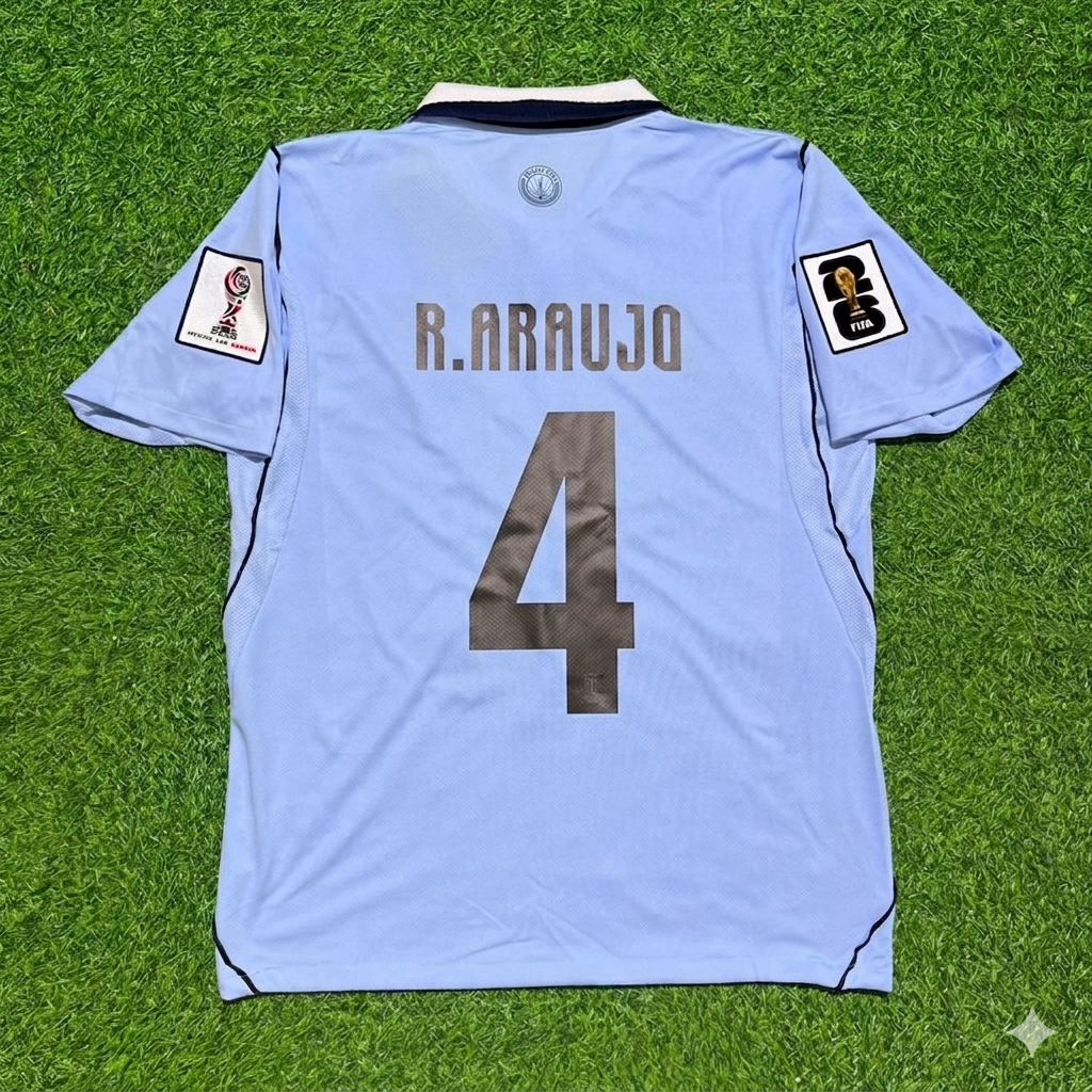 Ronald Araújo #4 Uruguay 2026 World Cup Home Sky Blue Jersey