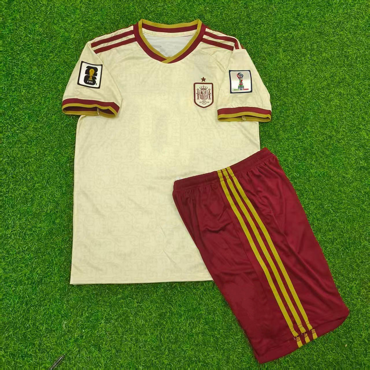 Spanien WM 2026 Auswärts-Fußballtrikot für Kinder