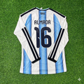Thiago Almada #16 Argentine Coupe du Monde 2026 Ensemble Maillot de Foot Manches Longues