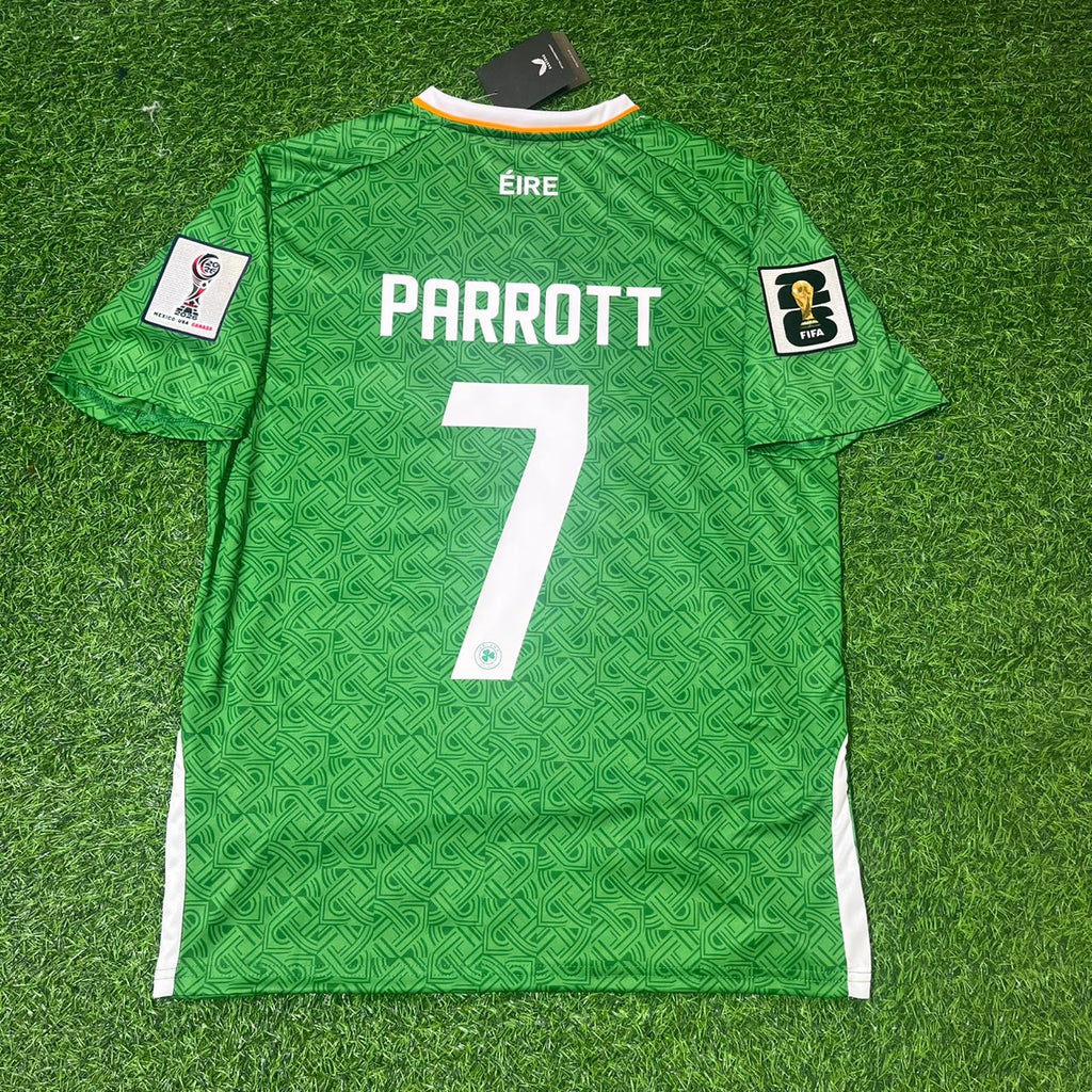 Troy Daniel Parrott Irlande Qualifications Coupe du Monde 2026 Nouveau maillot de football vert de la saison