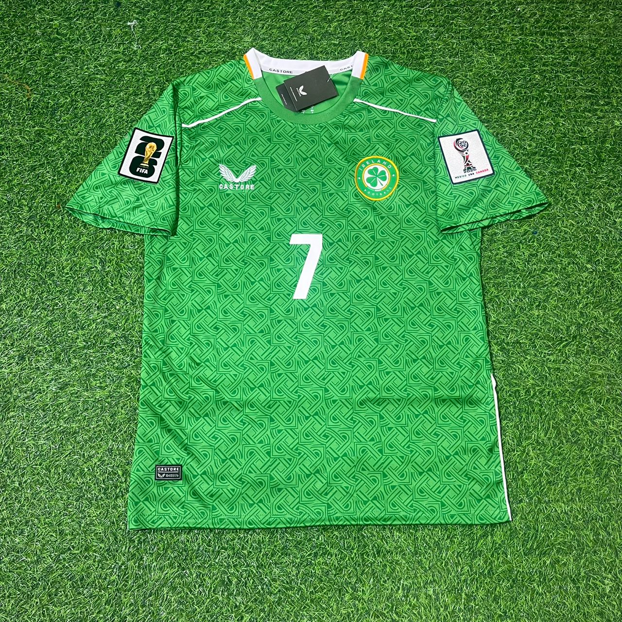 Troy Daniel Parrott Irlande Qualifications Coupe du Monde 2026 Nouveau maillot de football vert de la saison