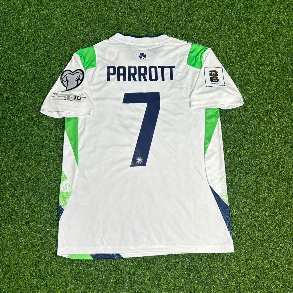 Troy Parrott #7 Irland Kinder Heimtrikot 2026 Grün-Weiß