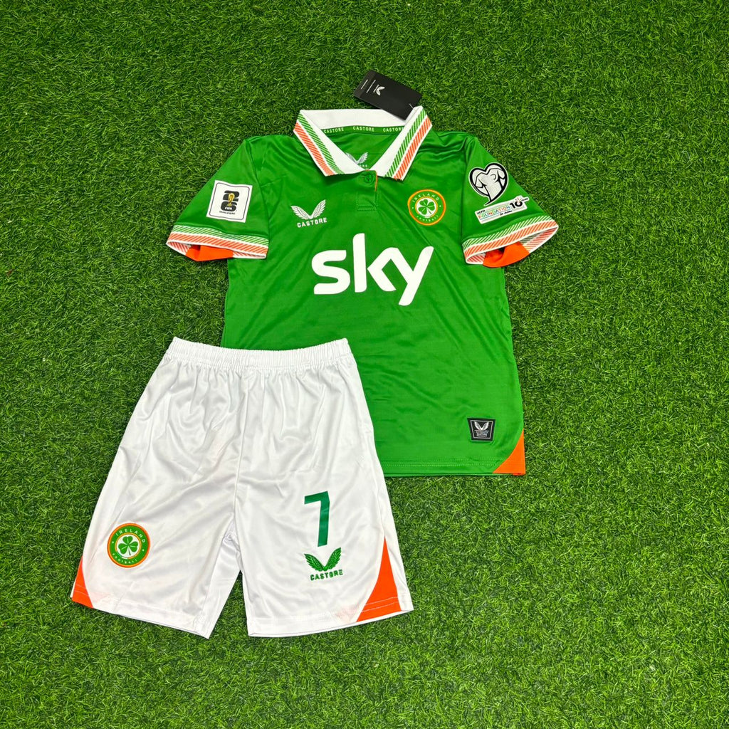 Troy Parrott Irlande Éire Vert Maillot de football enfant Coupe du monde 2026